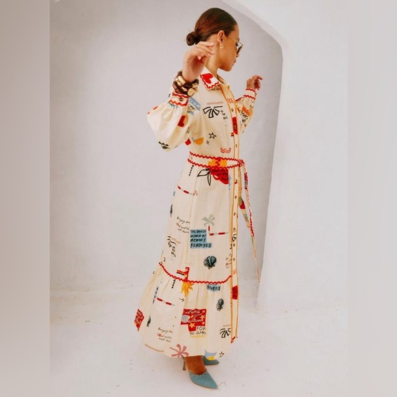 NWT Never Fully Dressed Poema Shirt Dress - Picture 2 of 11